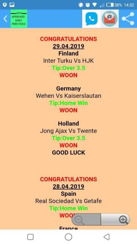 100% APPROVED DAILY FREE ODDS स्क्रीनशॉट 2