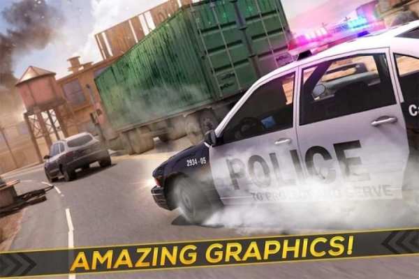 Cop Car Chase * Police Robber Racing City Crime स्क्रीनशॉट 1