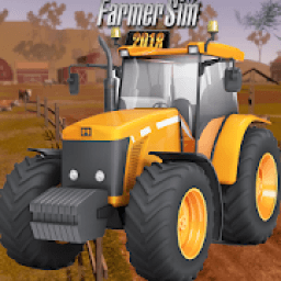 Real Farming Simulator 2019 –Tractor Trolley Sim أيقونة