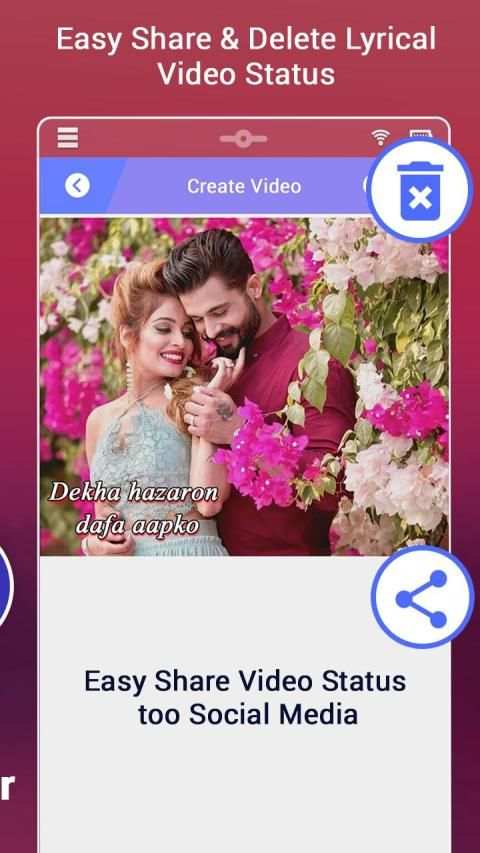My Photo Anniversary Lyrical Video Status Maker स्क्रीनशॉट 1