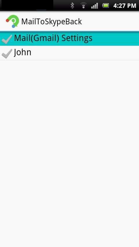Mail To Skype Back screenshot 5