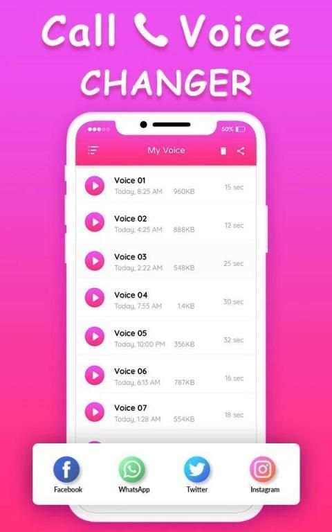 Call Voice Changer - Best Voice Changer скриншот 1