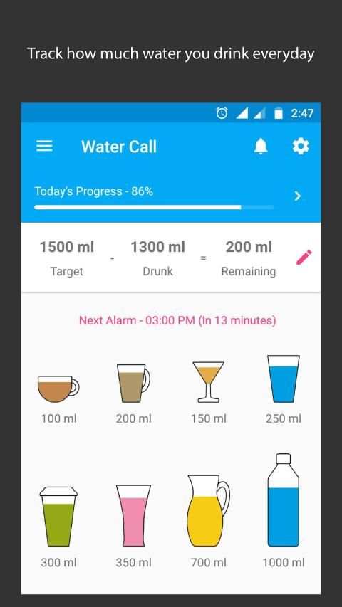 Water Call: Water Drinking Reminder स्क्रीनशॉट 1