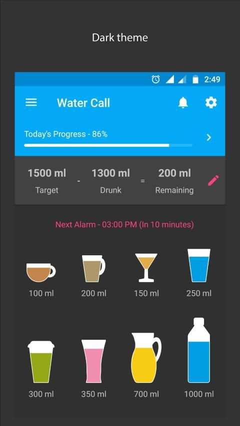 Water Call: Water Drinking Reminder स्क्रीनशॉट 2