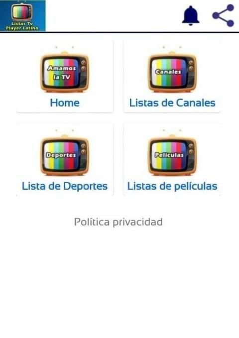 Listas Tv Player Latino स्क्रीनशॉट 1
