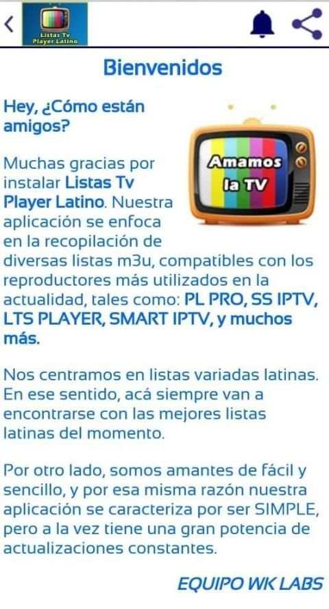 Listas Tv Player Latino स्क्रीनशॉट 3