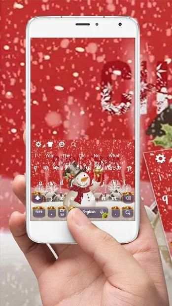 Tema Keyboard Natal screenshot 2