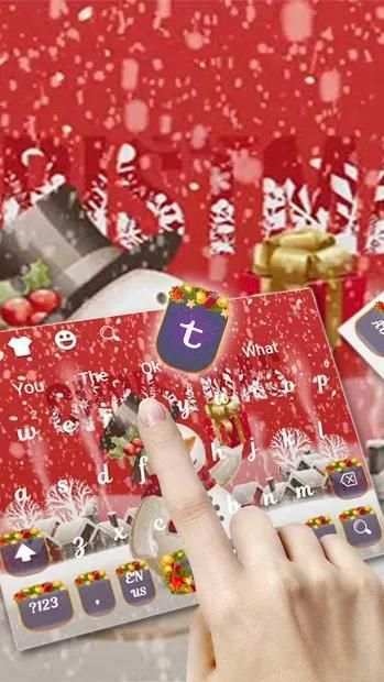 Tema Keyboard Natal screenshot 1