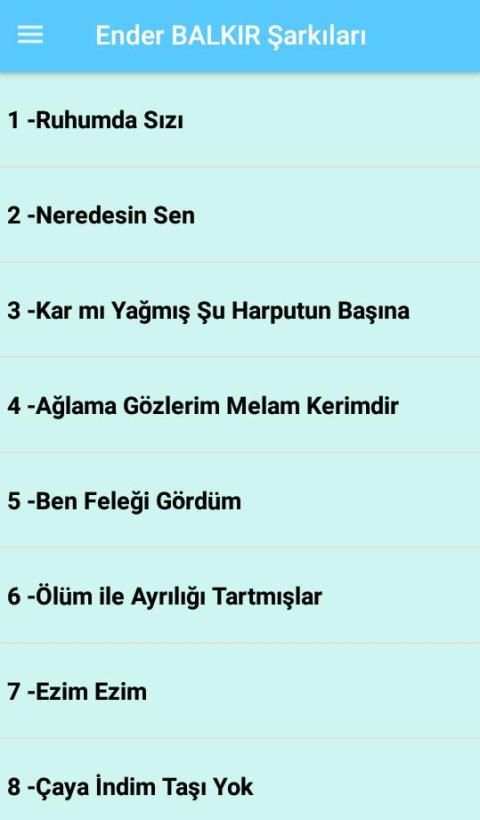 Ender BALKIR Harput Şarkıları (İnternetsiz) screenshot 6