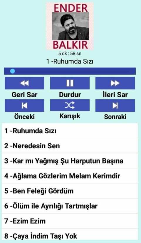 Ender BALKIR Harput Şarkıları (İnternetsiz) screenshot 5
