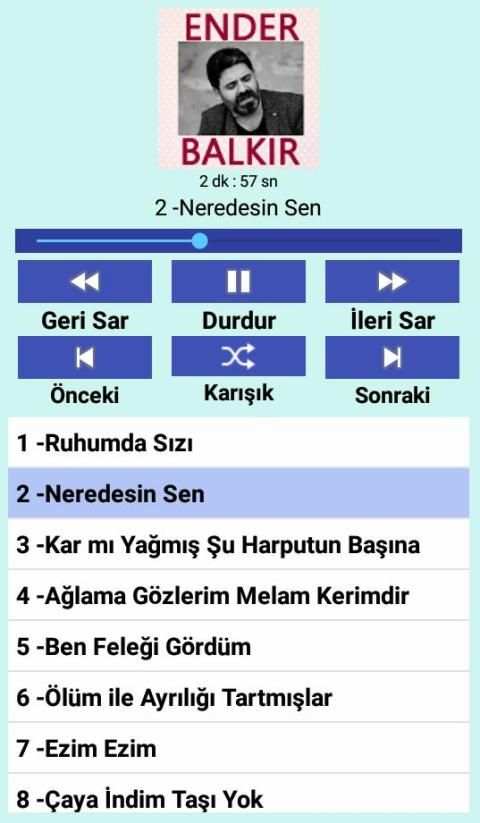 Ender BALKIR Harput Şarkıları (İnternetsiz) screenshot 3