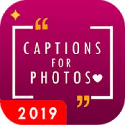 Captions for Photos 2019