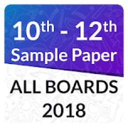 10th 12th Sample Paper 2018 All Boards