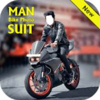 Man Moto Bike Photo Suit on 9Apps