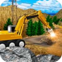 Heavy Excavator Stone Driller Simulator