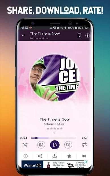 WWE Music and Ringtones स्क्रीनशॉट 1