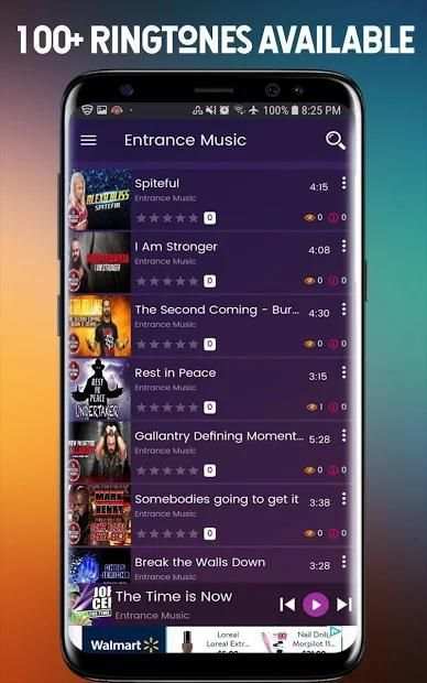 WWE Music and Ringtones स्क्रीनशॉट 2