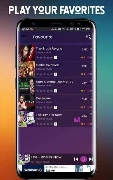 WWE Music and Ringtones स्क्रीनशॉट 4