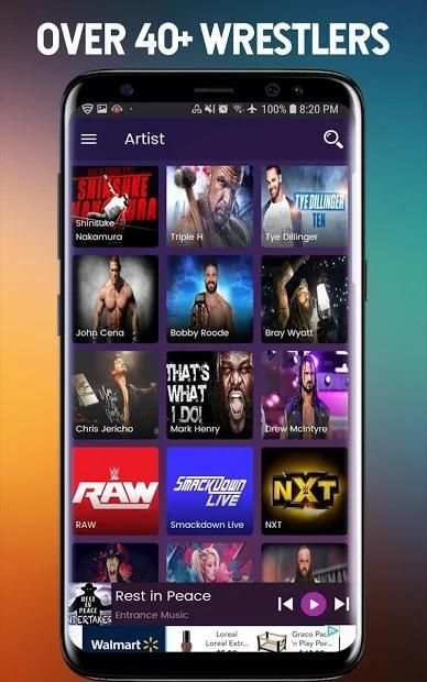 WWE Music and Ringtones स्क्रीनशॉट 3