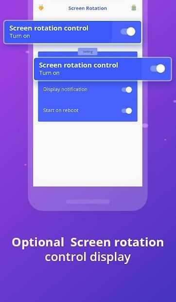 Screen rotation control- Lock screen rotation स्क्रीनशॉट 2