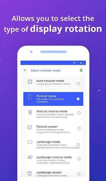 Screen rotation control- Lock screen rotation स्क्रीनशॉट 1