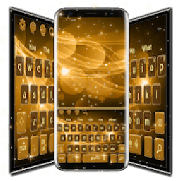 ikon Classic Simple Gold Keyboard Theme