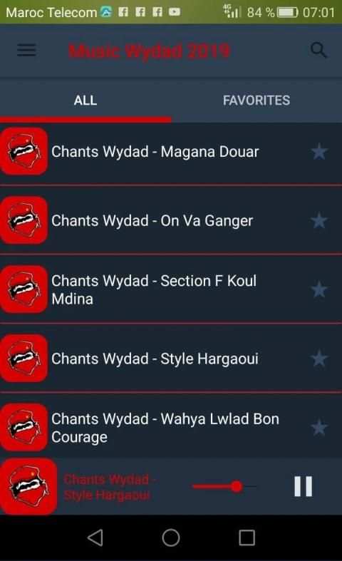 Music Wydad 2019 screenshot 1