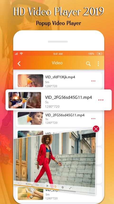 HD Video Player 2019- Hide Photo Video Locker स्क्रीनशॉट 11