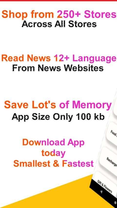 All In One Shopping - Lite App(100kb size) screenshot 8