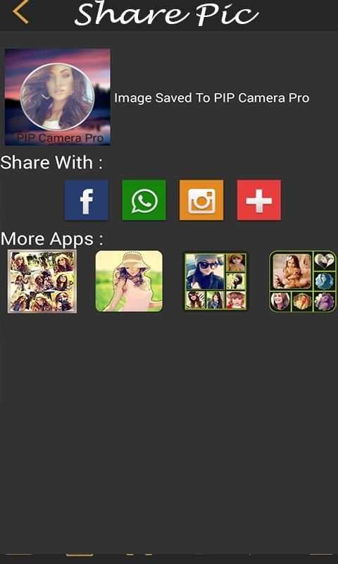 PIP Camera Photo Editor screenshot 1