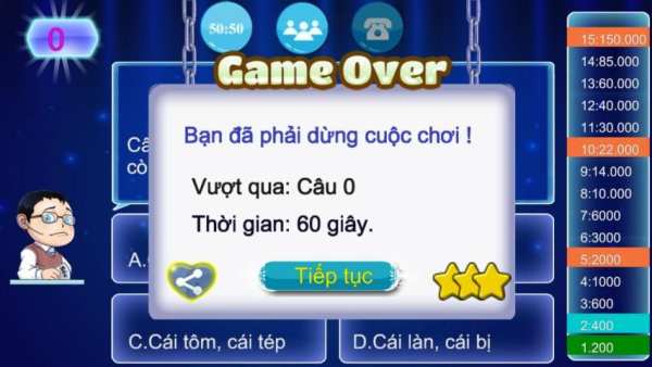 Triệu Phú Mobi - Balo Câu Đố screenshot 4
