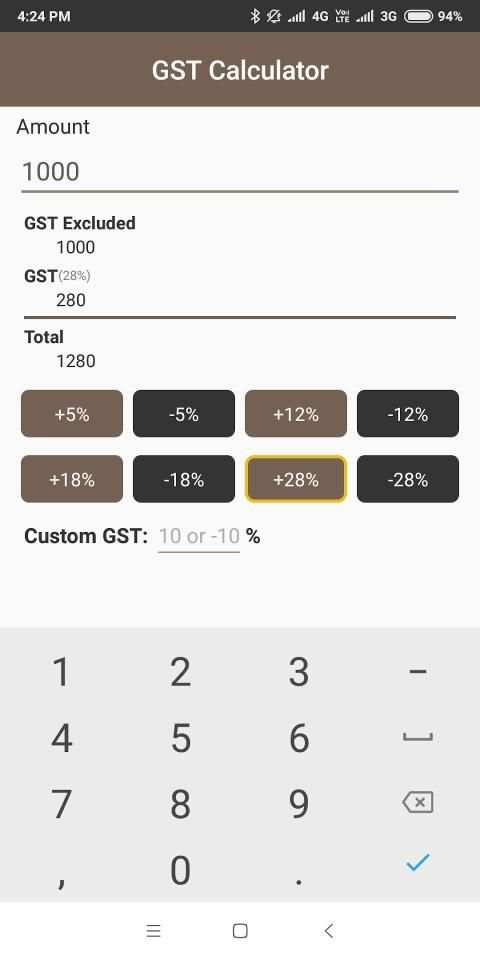 Indian GST Calculator screenshot 2