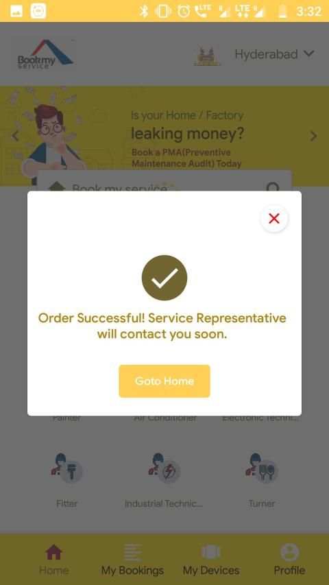 Bookmyservice स्क्रीनशॉट 1