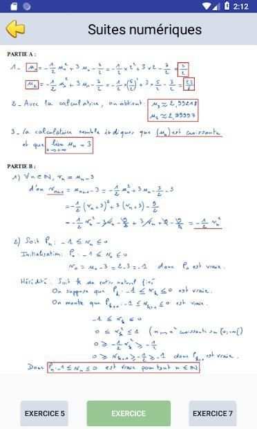 cours de maths terminale s screenshot 3