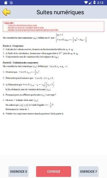 cours de maths terminale s screenshot 2