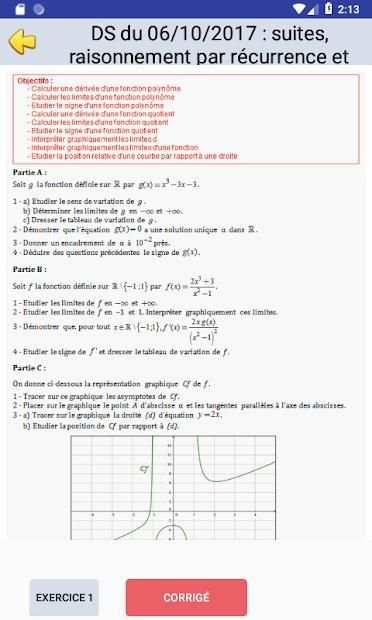 cours de maths terminale s screenshot 1