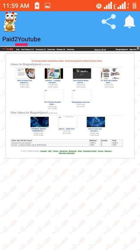 Paid2youtube स्क्रीनशॉट 2