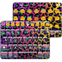 ikon Rainbow Cheetah Emoji Keyboard