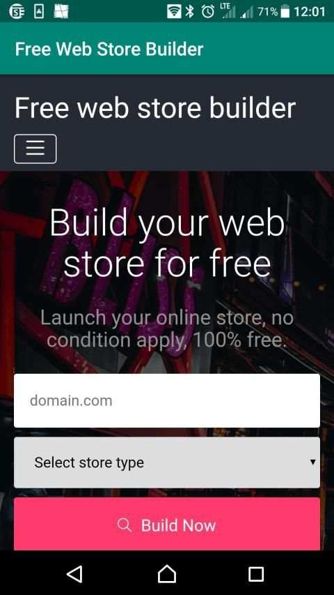 Free Web Store Builder स्क्रीनशॉट 3