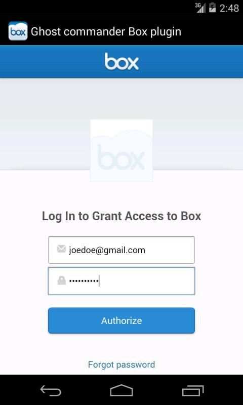 Ghost Commander plugin for BOX screenshot 3