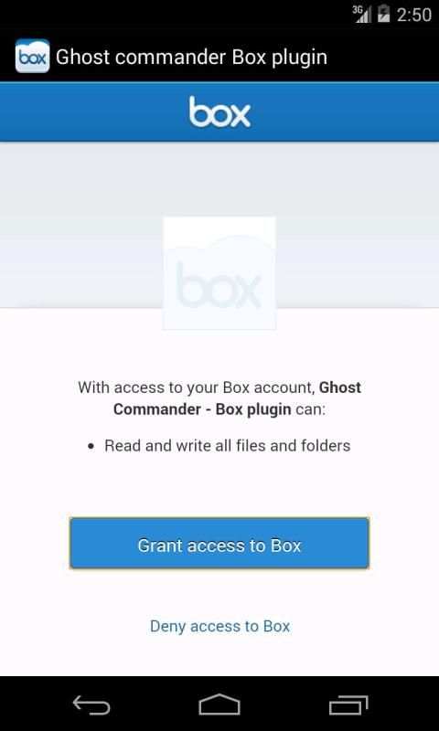 Ghost Commander plugin for BOX screenshot 2
