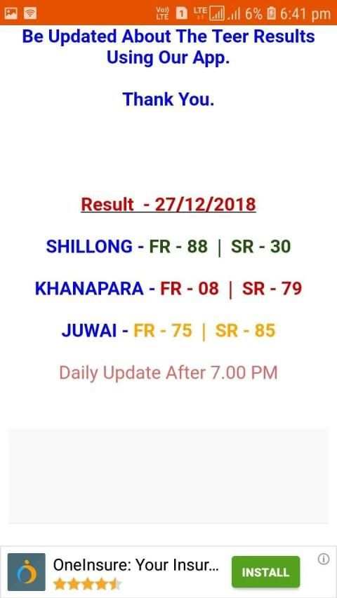 Daily Teer Hit Target screenshot 2