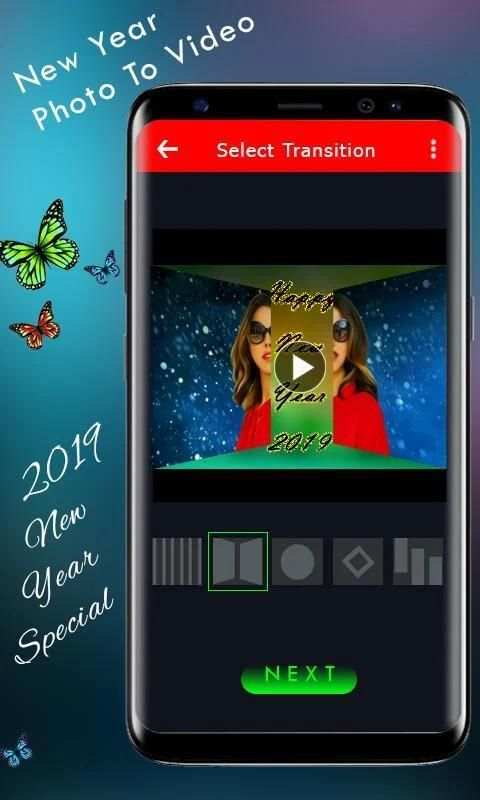 New Year Video Maker - Photo To Video Maker स्क्रीनशॉट 3
