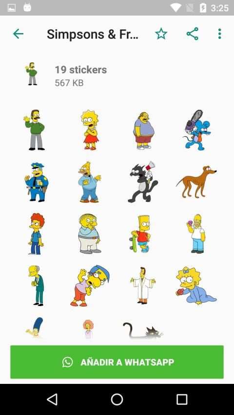 The Simpsons Stickers * WhatsApp WAStickerApps screenshot 2