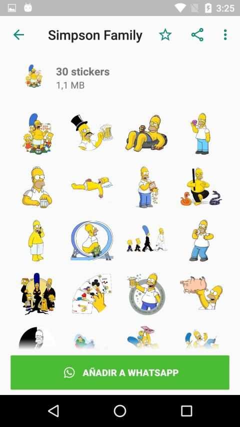 The Simpsons Stickers * WhatsApp WAStickerApps screenshot 3
