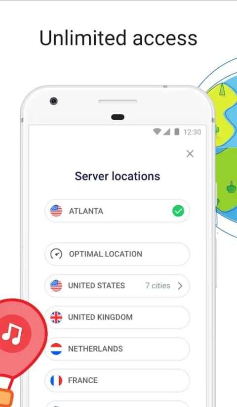 VPN USA- Free VPN Proxy 2019 & WiFi Security screenshot 1