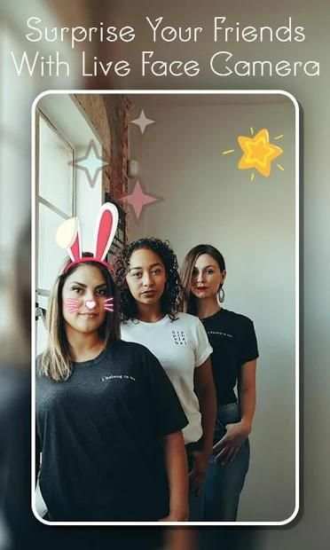 Live Face Camera - Live Face Sticker &Photo Editor screenshot 2