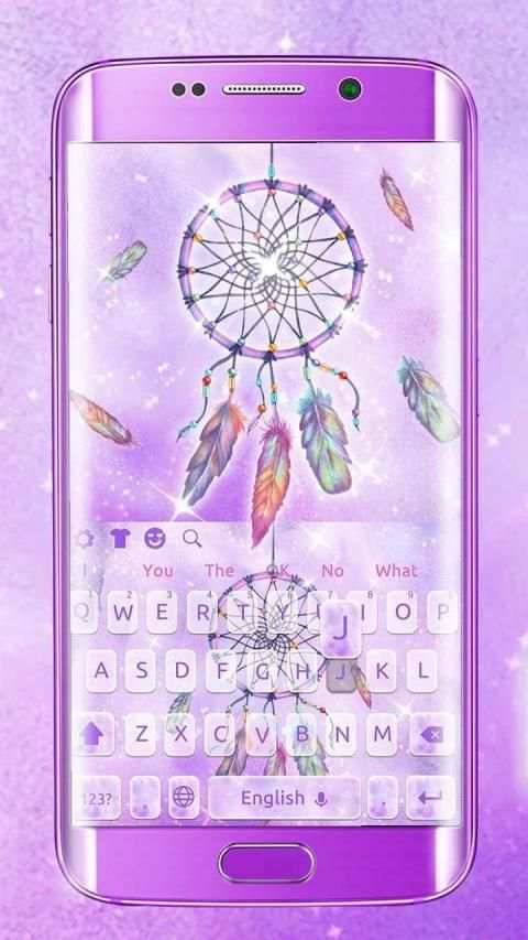 Purple Dreamcatcher Keyboard स्क्रीनशॉट 3