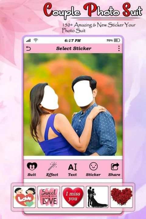 Couple Photo Suit screenshot 4