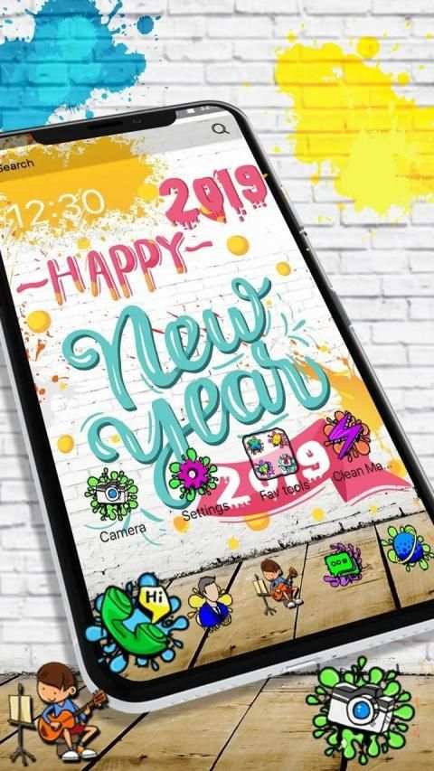 3D colorful neon theme list screenshot 5